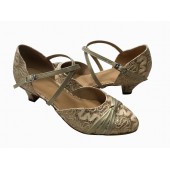 ROSIE GOLD SPARKLE - 1.5 LOW HEEL